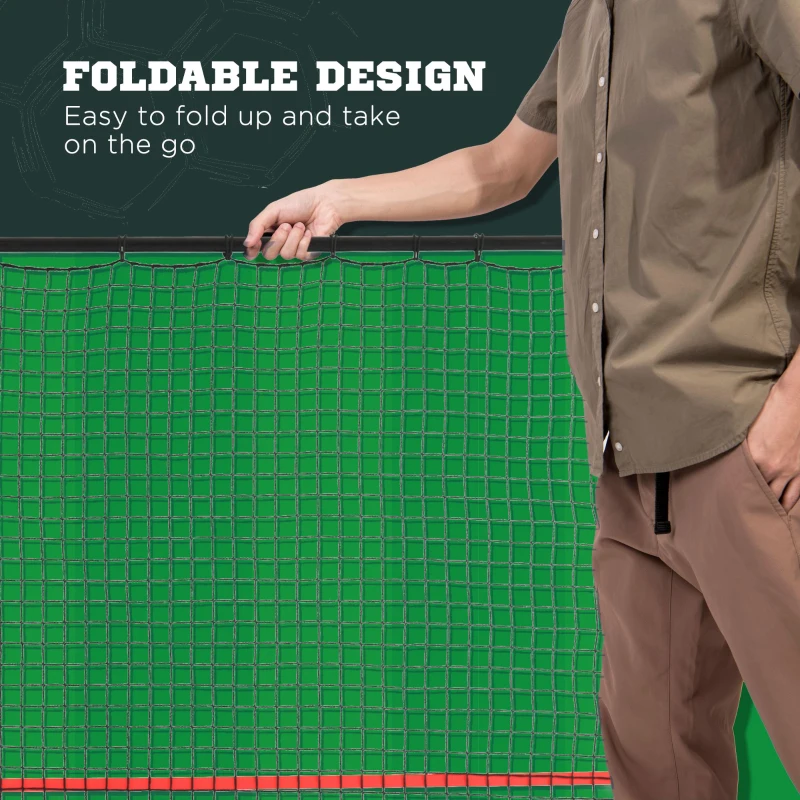 Soozier Soccer Rebounder Net, Adjustable and Foldable Multi-Sport Training Bounce Back Net, Target Goal for Soccer Practice and Training, 8.5' x 6.5'