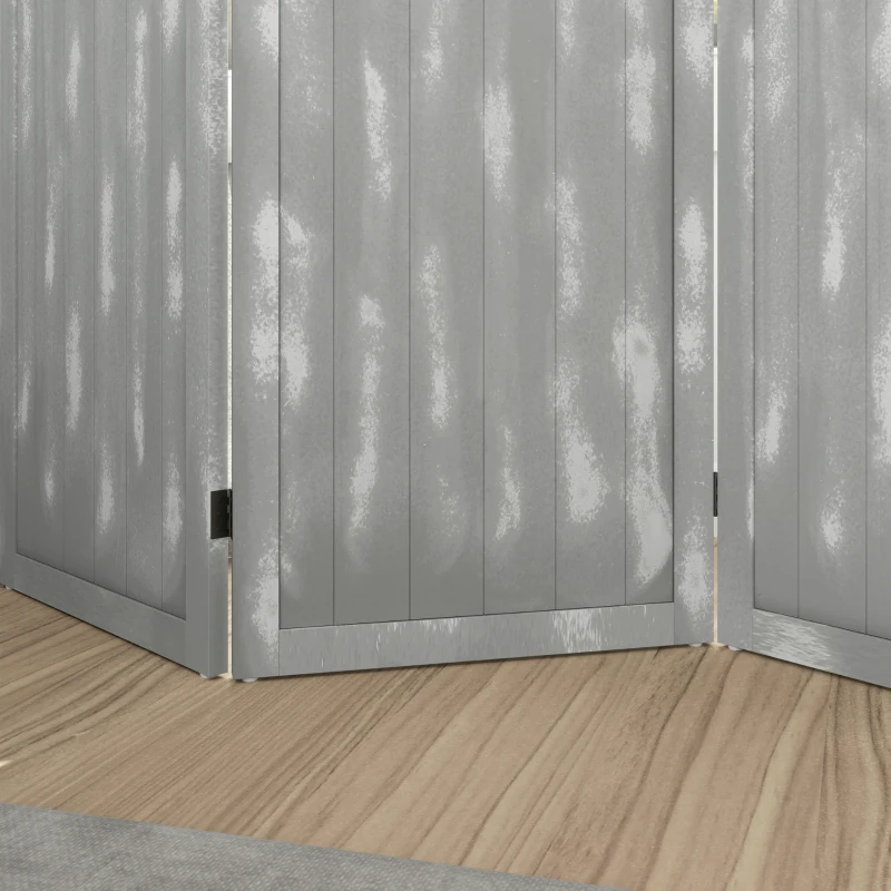 HOMCOM Screen Divider Room Divider Screen with Foldable Design for Indoor Bedroom Office 5.5' Grey