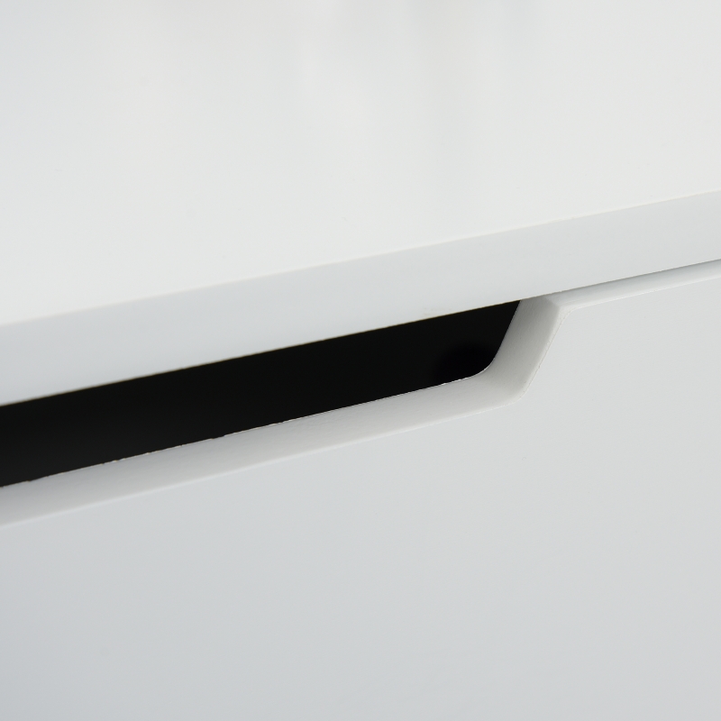 HOMCOM Makeup Vanity Table with Round Mirror and 2 Drawers, Dressing Table with Cushioned Stool Set for Bedroom (White)