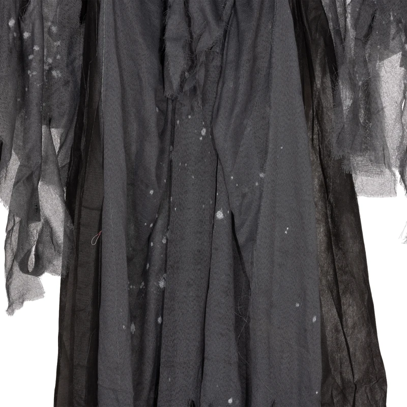 HOMCOM 6.4' Life Size Winged Grim Reaper Outdoor Halloween Decoration Animatronic, Animated Prop w/ Light Up Eyes