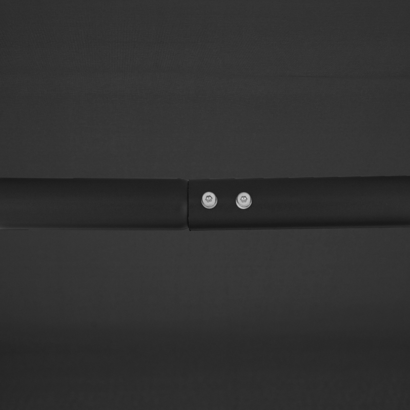 Outsunny 3-Seater Swing Chair Covered Garden Hammock A-Frame Outdoor Porch Glider Sling Seat with Adjustable Canopy Cover, Black