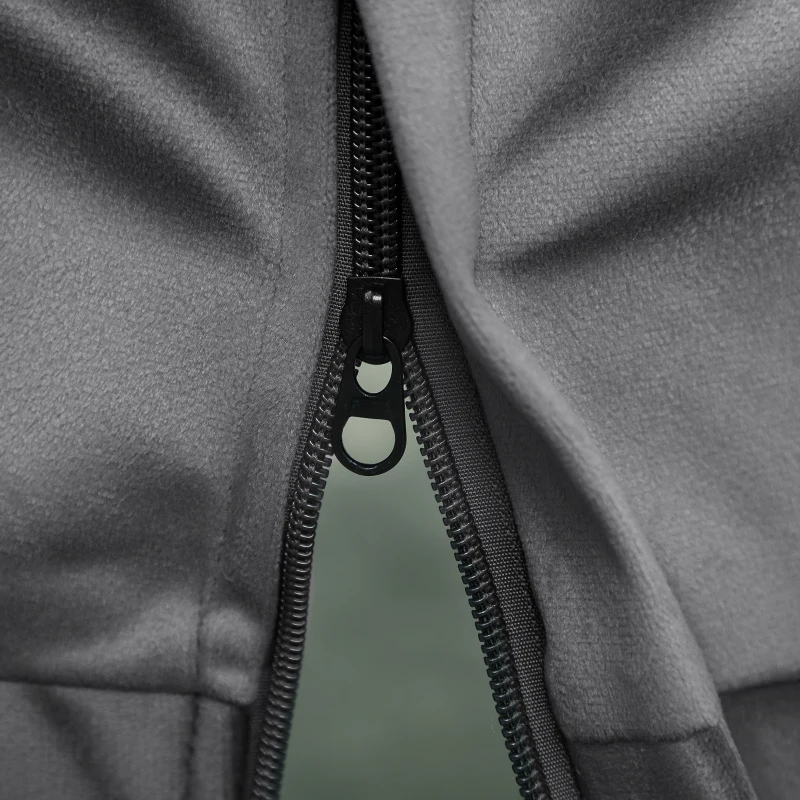 HOMCOM Lazy Chair and Ottoman Set, Fabric Upholstered Accent Chair with Side Pockets, for Living Room, Bedroom, Gray