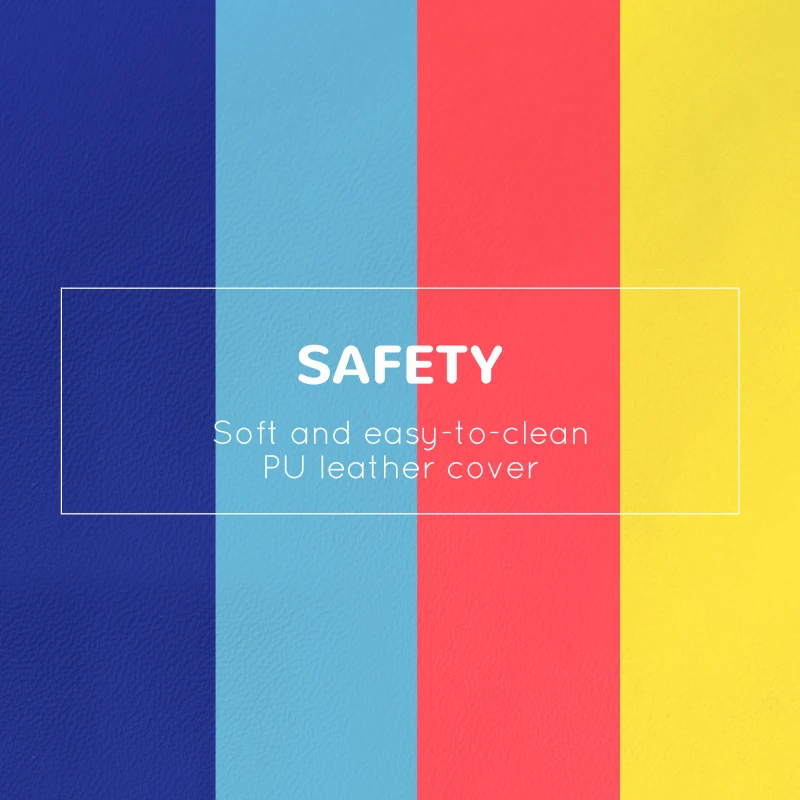 Qaba Crawl and Climb Foam Play Set Toddler Nugget 4 Pieces Lightweight Interactive Set for Climbing, Crawling, Sliding Play Zone for Baby Preschooler