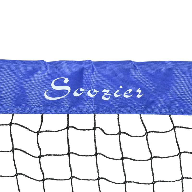 Soozier 6' x 3' Set of 2 Soccer Nets for Backyard, Portable Soccer Goal for Practice with Carry Bag