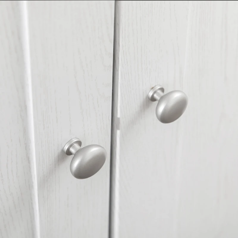 HOMCOM Kitchen Storage Cabinet, Freestanding Pantry Cabinet with 2 Doors and Adjustable Shelves, Distressed White