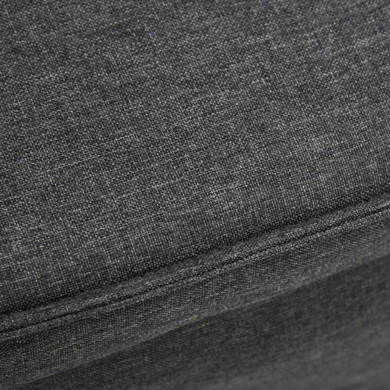 HOMCOM Ottoman Sofa Bed, 4 in 1 Multi-Function Button Tufted Folding Sleeper Chair Bed with Adjustable Backrest, Pillow, Side Pocket for Home Office, Bedroom, Living Room, Charcoal Gray