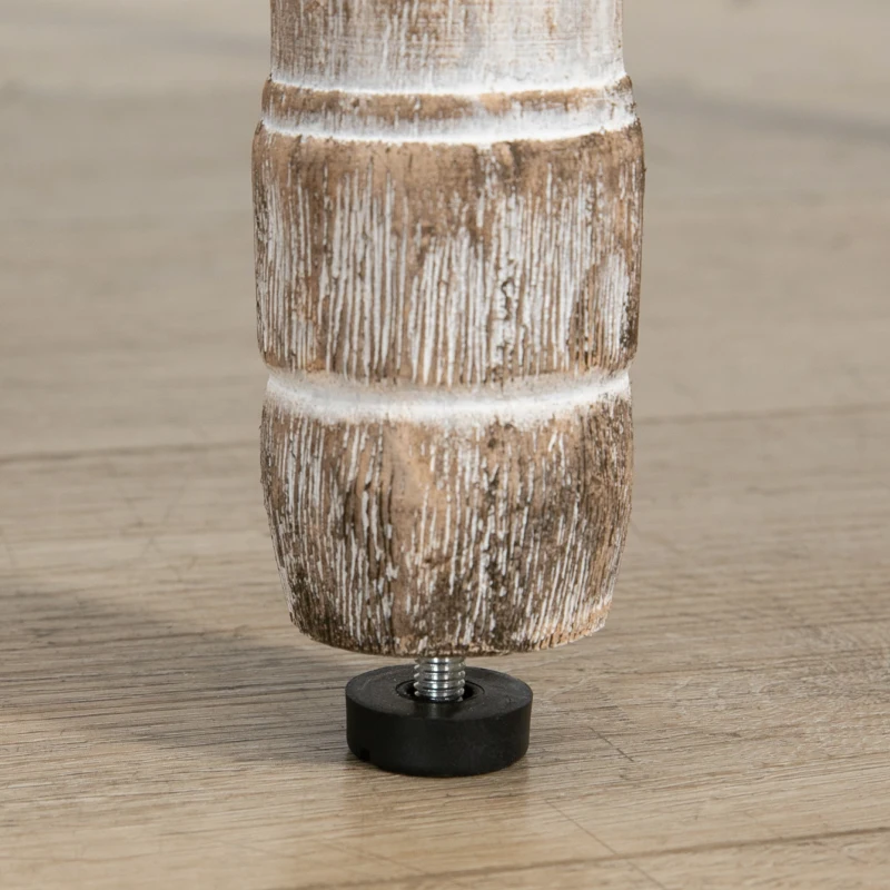 HOMCOM Dining Chairs Set of 2, French Style Linen Fabric Upholstered Kitchen Chairs with Backs and Wood Legs for Dining Room, Living Room, Bedroom, Cream White