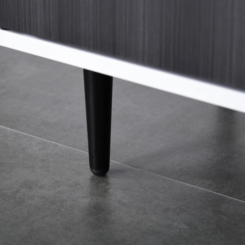 HOMCOM Modern Sideboard, Buffet Cabinet, Console Table with Adjustable Shelves, Anti-Topple Design, and Large Countertop, Dark Gray