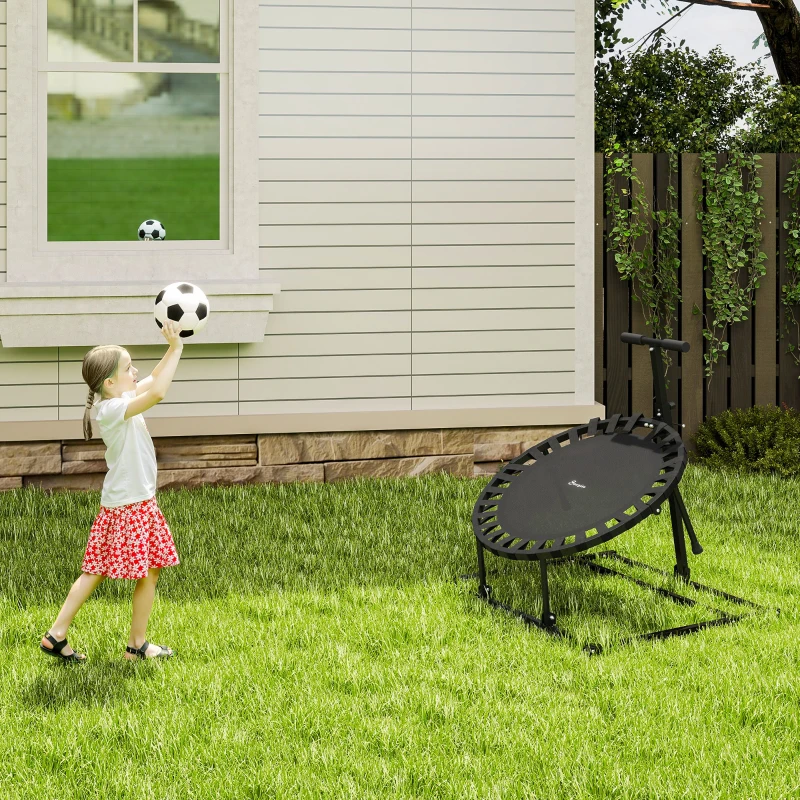 Soozier 2-in-1 38" Rebounder Trampoline for Adult, 8-Angle Adjustable Baseball Volleyball Soccer Rebounder Fitness Trampoline