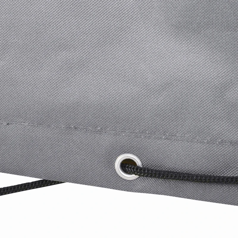 Outsunny Patio Furniture Covers, Waterproof, Windproof and Anti-UV 300D Oxford Fabric Large Outdoor Furniture Cover for Outdoor Sectional Sofa Set, 97" x 65" x 26", Grey