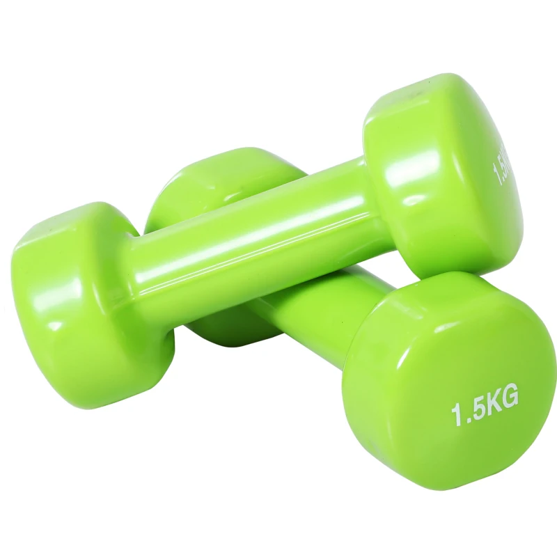 Soozier 22lbs. Colorful Dumbbell Weights Set Home Exercising Toning w/ Carry Case PU Cover Premium Weight Lifting Home Gym