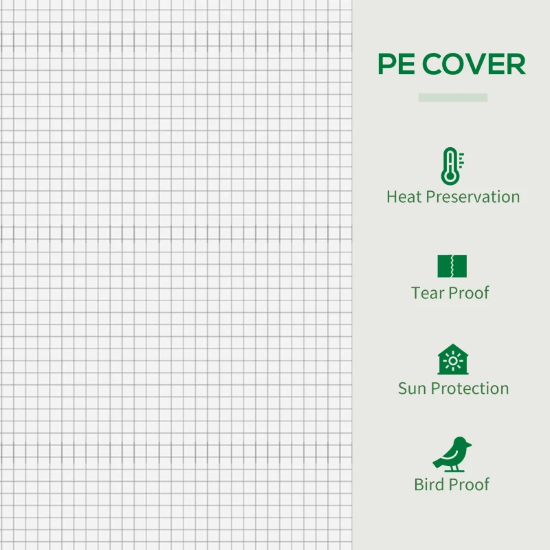 Outsunny 6.6' x 2.5' x 5.5' Patio Hot House, Walk-in Garden Greenhouse with Steel Frame, Door, Window for Balcony, Patio, White