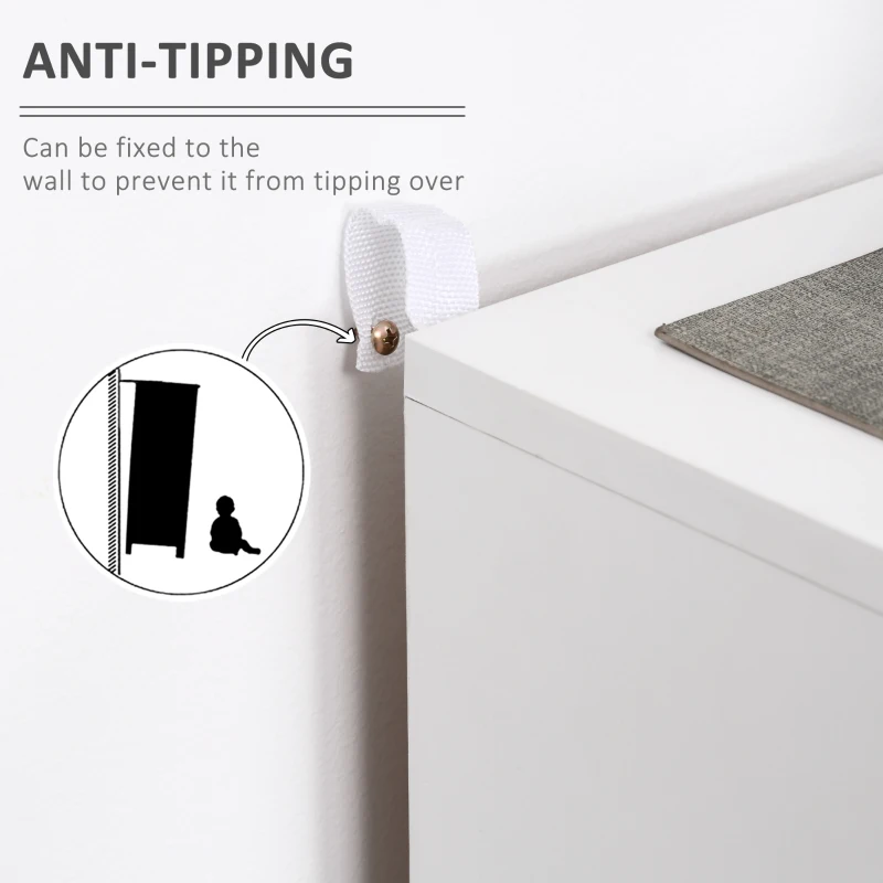 HOMCOM Sideboard Buffet Cabinet, Kitchen Storage Cabinet with Double Door Cupboards, Adjustable Shelf and Steel Legs, Gray