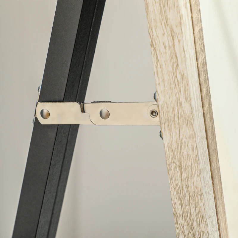 HOMCOM Floor Standing Mirror, Full Length Mirror, Free Standing, Leaning or Wall Mirror with Frame for Bedroom, Dark Wood Grain