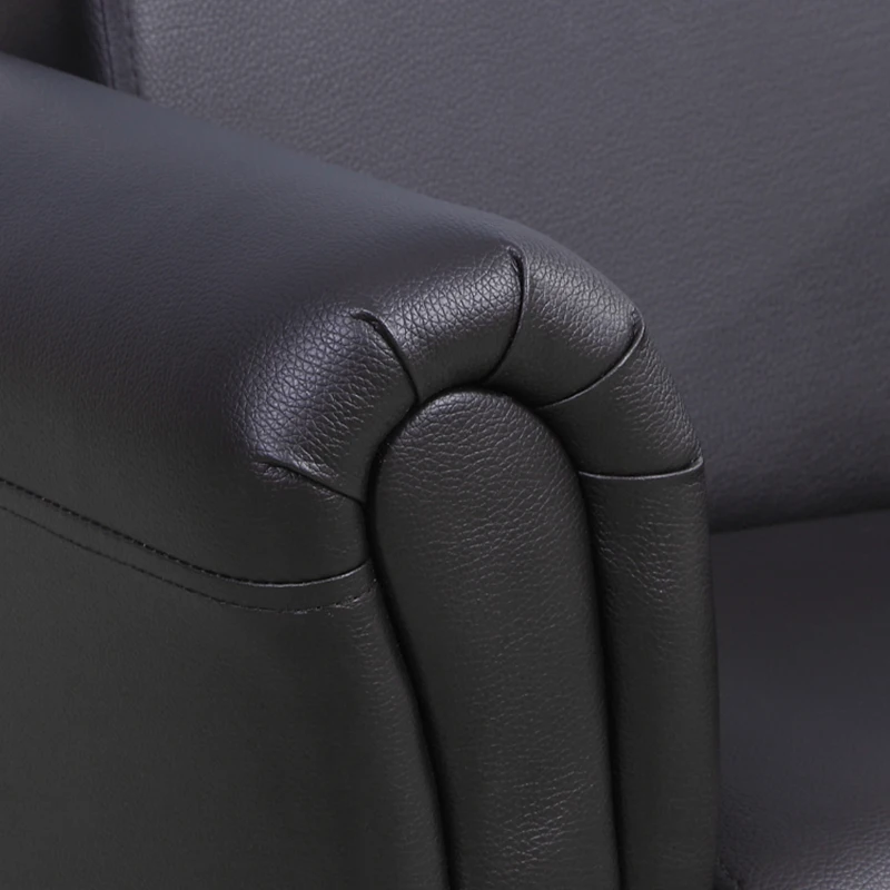 Qaba Kids Sofa Set with Footstool, Upholstered Armchair for Kids 18M+, Baby Sofa for Playroom, Children's Bedroom, Nursery Room, Black