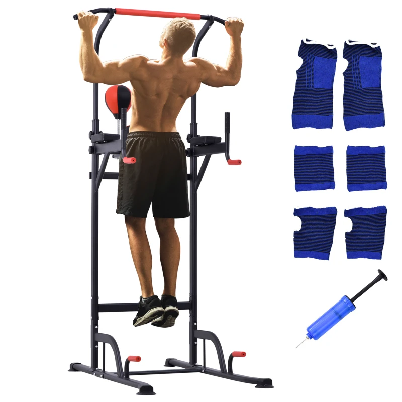 Soozier Workout Tower Pull Up Bar for Home Gym Workout Machine