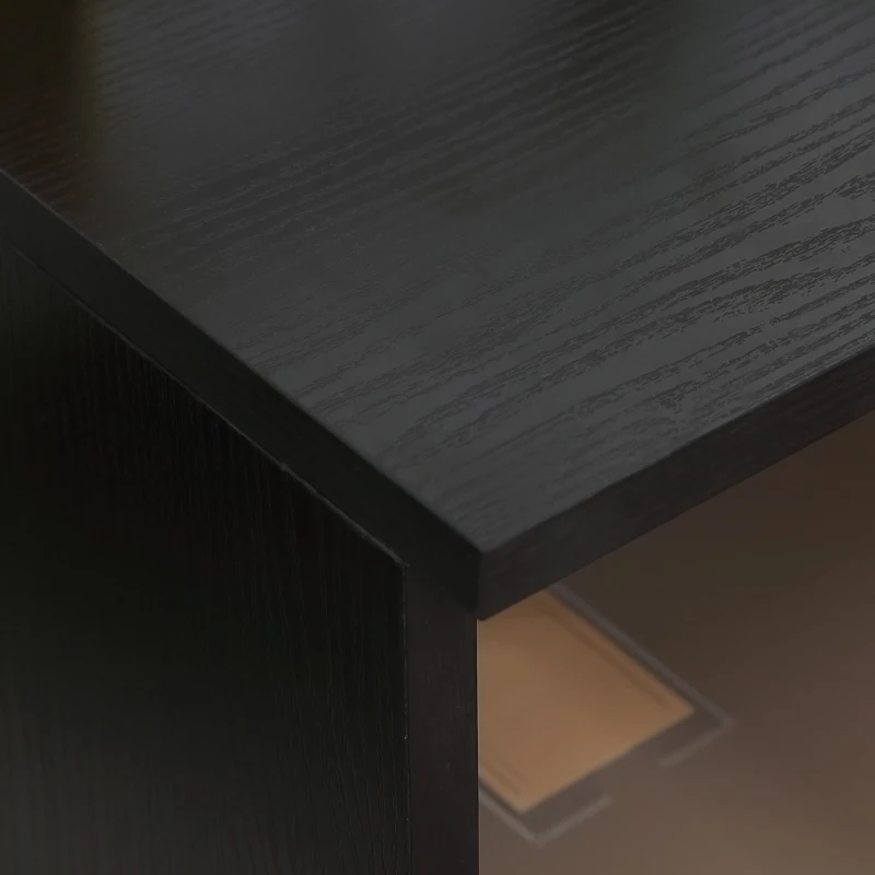 HOMCOM Printer Stand, Storage Cabinet with Drawer, Open Storage Shelves, for Home or Office Use, Black