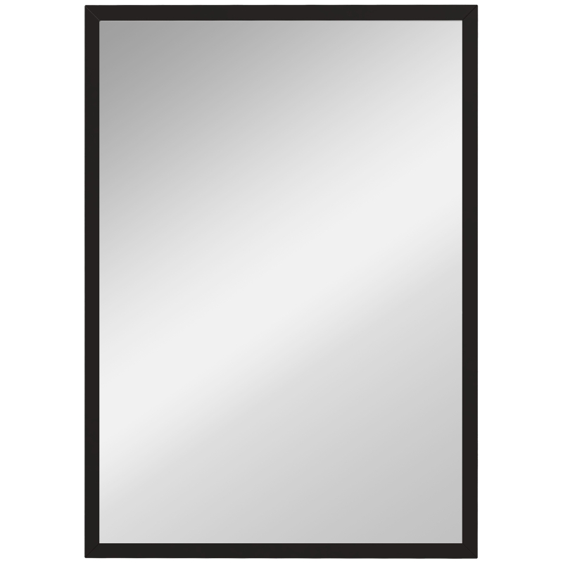 HOMCOM 22" x 30" Bathroom Mirror for Wall, Rectangular Mirror for Living Room, Bedroom, Entryway, Black
