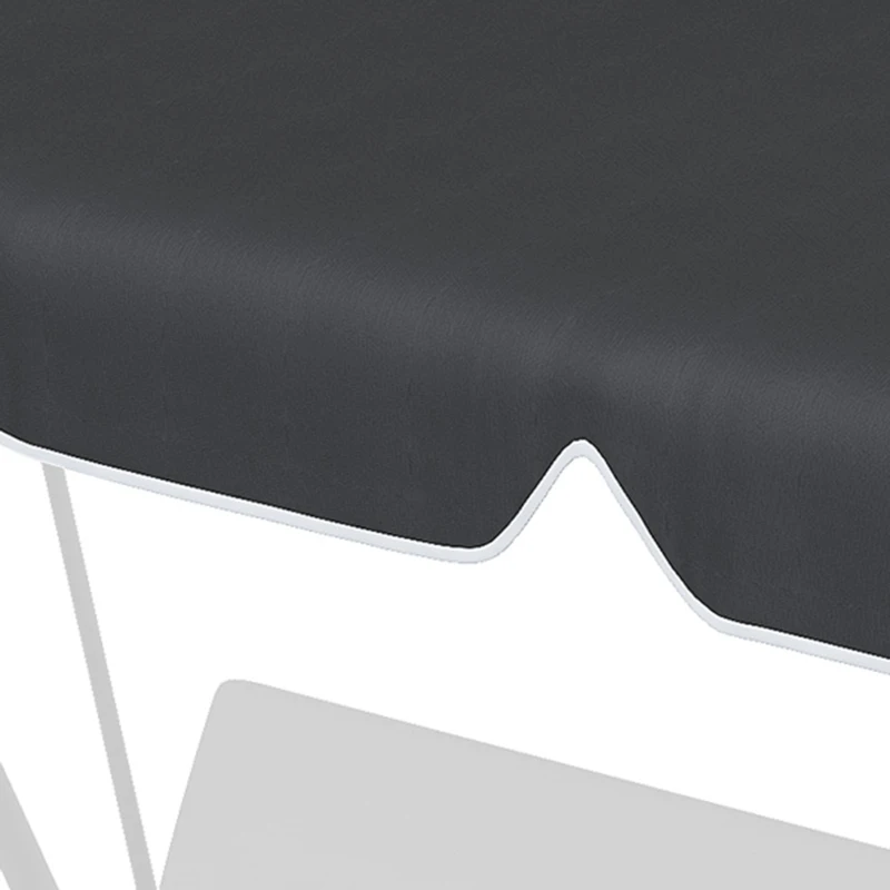Outsunny 84A-054 Series 2/3 Seater Swing Canopy Replacement, Outdoor Swing Seat Top Cover (Canopy Only), Black