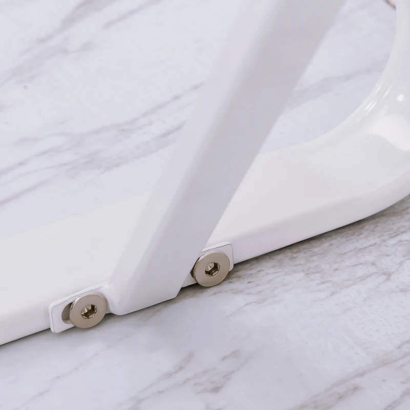 HOMCOM Office Table Glass Top Writing Desk Home Working Station Gaming Desk Metal Frame Easy Assembly, White