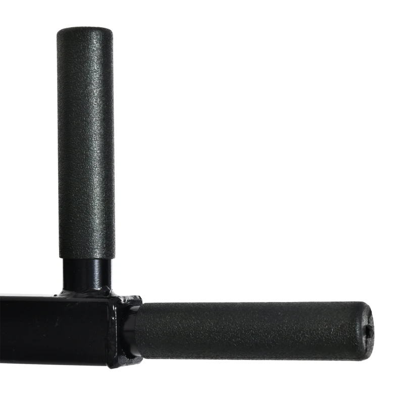 Soozier Wall Mounted Dip Station Multi-Function Power Tower Set Home Gym Pull Up Bar Chin Up Exercise Bar Knee Raise Triceps Leg Dipping Raise Rack Black