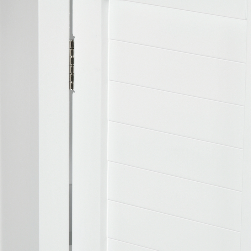 kleankin Over Toilet Storage Cabinet, Bathroom Wall Cabinet with Adjustable Shelf for Living Room and Entryway, White