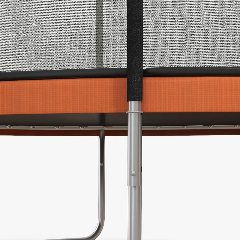 Soozier 10ft Outdoor Trampoline with Enclosure Net and Ladder, Backyard Fitness Trampoline for Teens and Adults