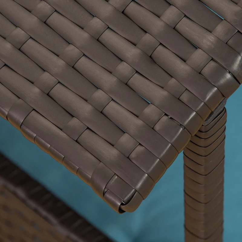 PawHut Wicker Pet House Dog Bed for Indoor/Outdoor Rattan Furniture with Cushion