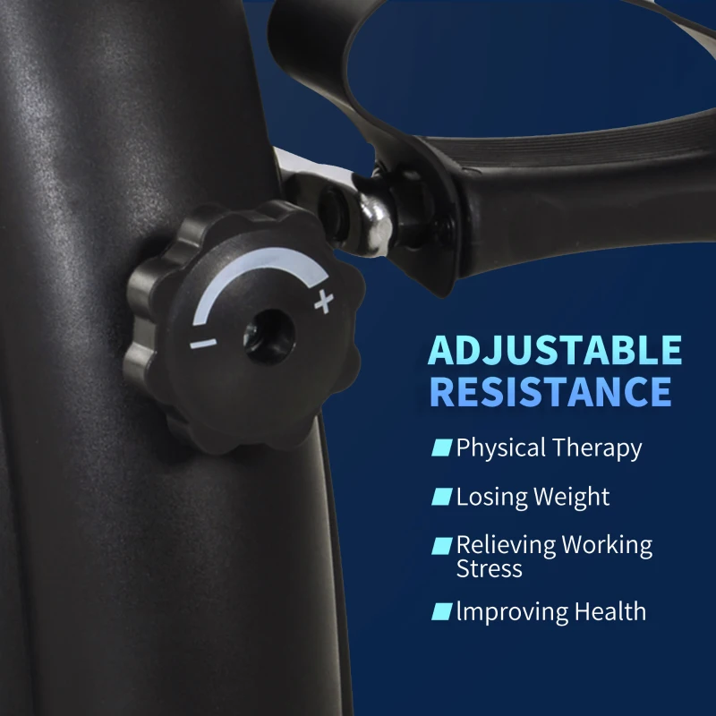 Soozier Portable Mini Pedal Exercise Bike Indoor Cycle Fitness Arm Leg w/ LCD Display, Black