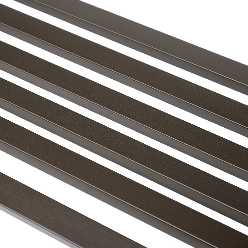 Outsunny 50" Steel Garden Bench Outdoor Patio 2-Person Park Seat Yard Furniture Loveseat Brown