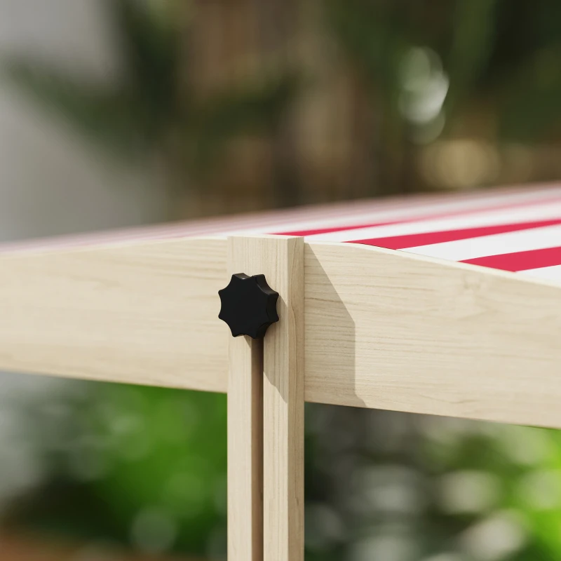 Outsunny Kids Sandbox with Cover Kitchen Playset Toys, Wooden Sand Box with Seat, Storage, for 3-7 Years Old, Natural Wood