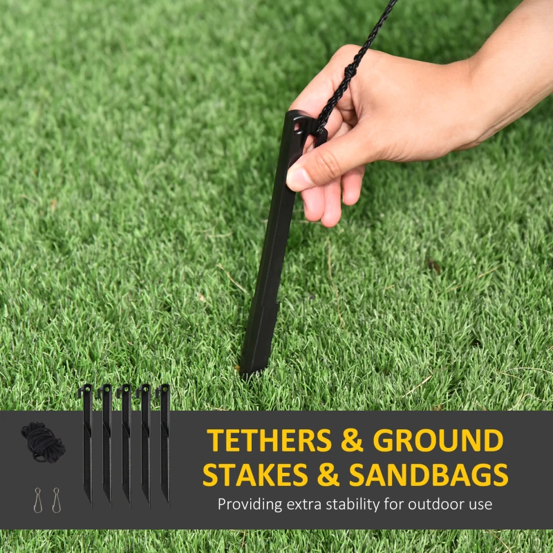 HOMCOM 7 Feet Tall Christmas Inflatable Tree, LED Lighted with Santa Claus, Snowman and Gift Box for Home Indoor Outdoor Garden Lawn Decoration Party Prop