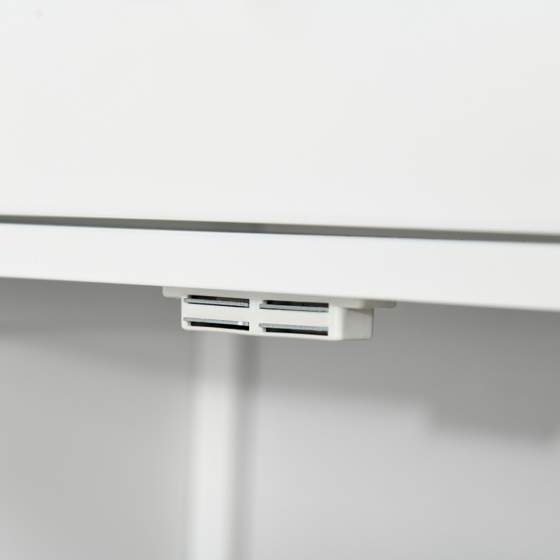 kleankin Bathroom Floor Storage Cabinet Freestanding Wooden Storage Organizer with Drawer Doors Adjustable Shelves for Living Room Kitchen Hallway White