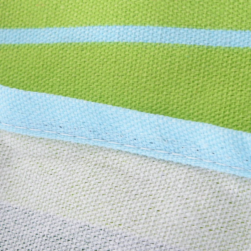 Outsunny Double Hammock, 78"x59" Patio Outdoor Hammock, Bed Sun Bed Lounge Garden Camping Hiking Furniture, Green