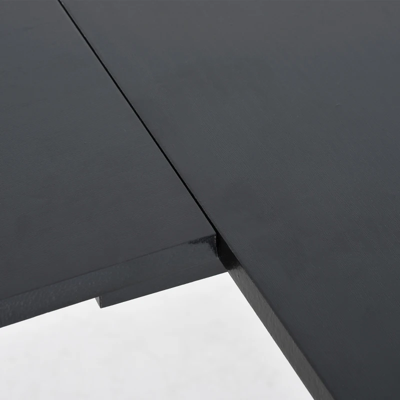 HOMCOM L-Shape Corner Computer Office Desk PC Laptop Table Workstation Home Office P2 MDF with CPU Stand