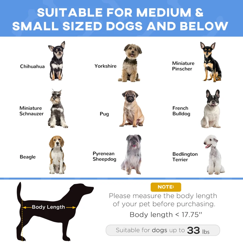 PawHut Raised Dog Bed with Washable Cushion, Elevated Pet Bed for Small & Medium Sized Dog Cat, Pine Wood Frame, 35.5" x 20" x 11"