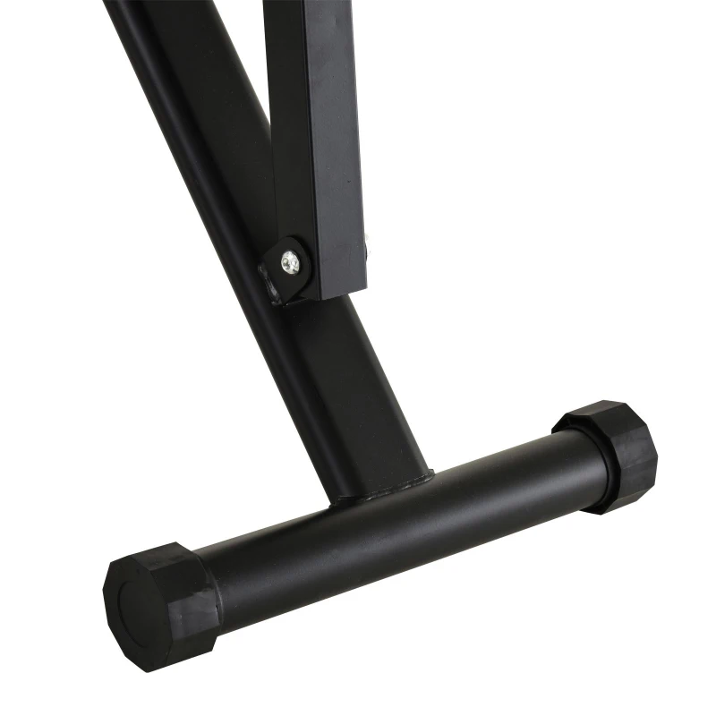 Soozier Multifunctional Sit Up and Dumbbell Weight Bench with 4-Angle Adjustable Backrest & Lightweight Portable Design - Black