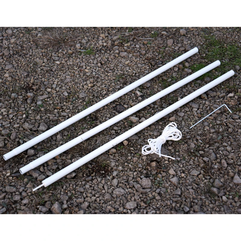 Outsunny Sun Sail Shade Support Pole Adjustable Height Support