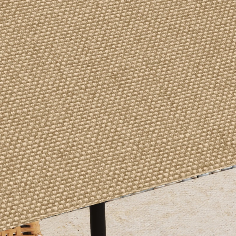 Outsunny 10' x 10' Square Gazebo Canopy Replacement UV Protected Top Cover Sun Shade Beige