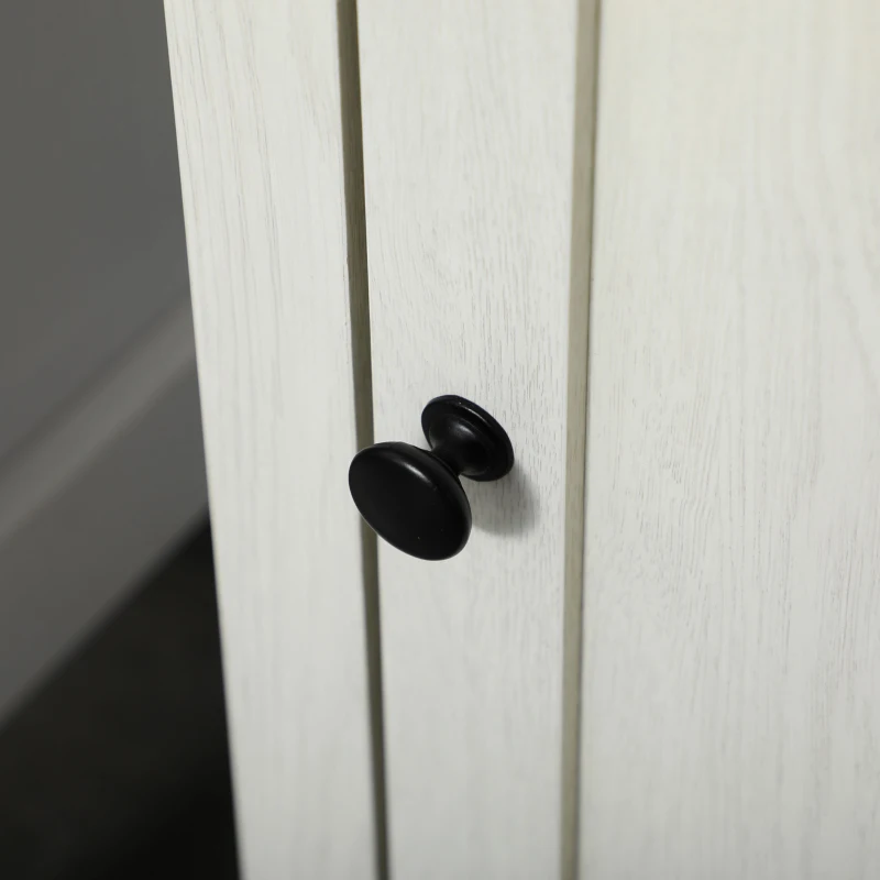 kleankin Bathroom Cabinet, Tall Storage Cabinet with Door and Adjustable Shelves, 15.6" x 11.8" x 63", White