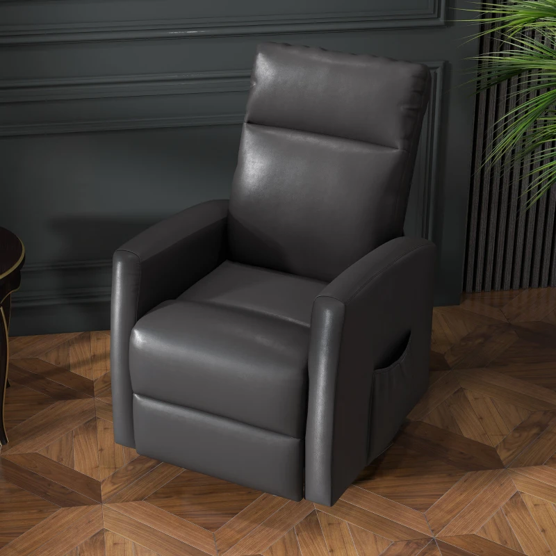 HOMCOM Power Lift Recliner Chair with Remote Control Side Pocket for Living Room Home Office Study Grey
