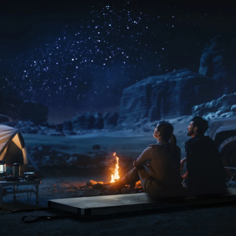 Outsunny Sleeping Mat, Memory Foam Camping Mattress Pad, Roll-Up Design with Bag, Waterproof Portable Camping Sleeping Gear for Travel Car, 74.75", Gray