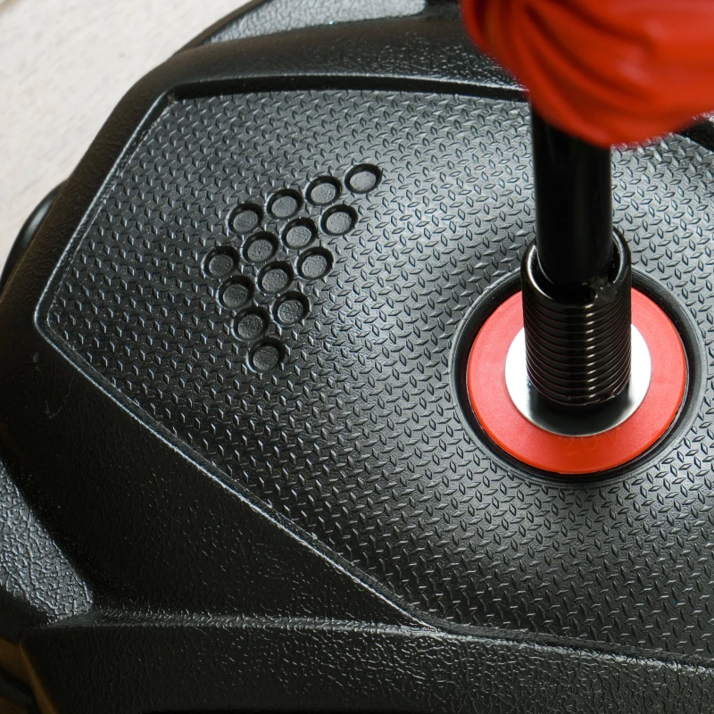 Qaba Kids Punching Bag with Stand & Boxing Gloves for Boys & Girls Ages 5-10, Black