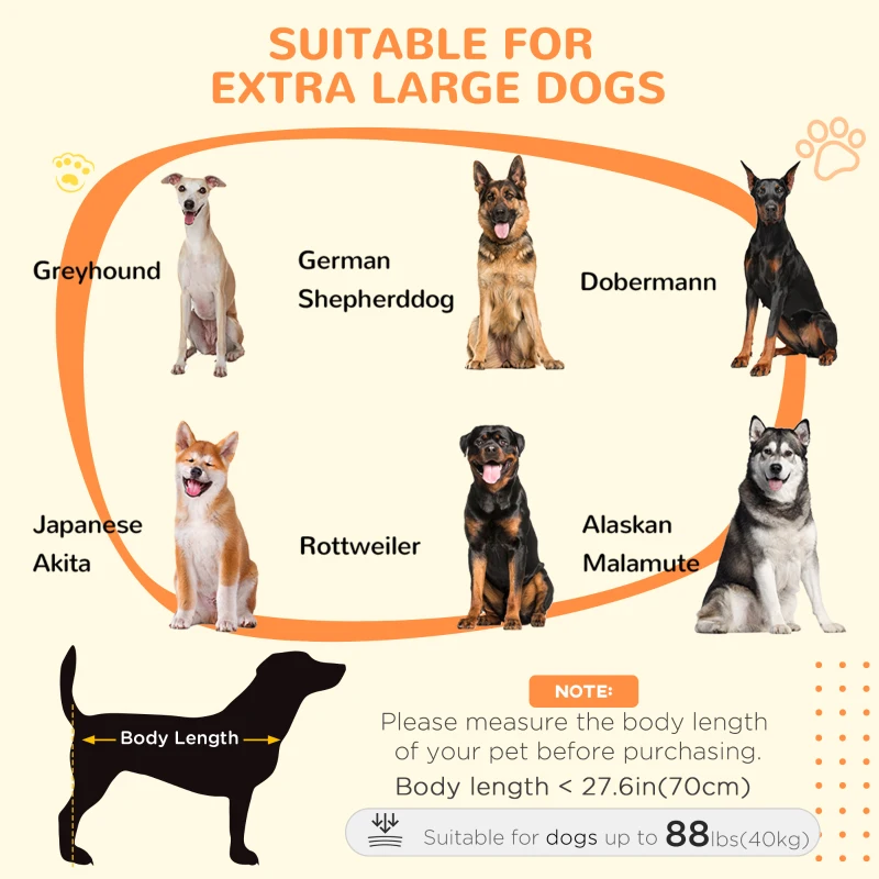 PawHut 46.5" Dog Crate Furniture, Dog Crate End Side Table for Extra Large Dogs, White