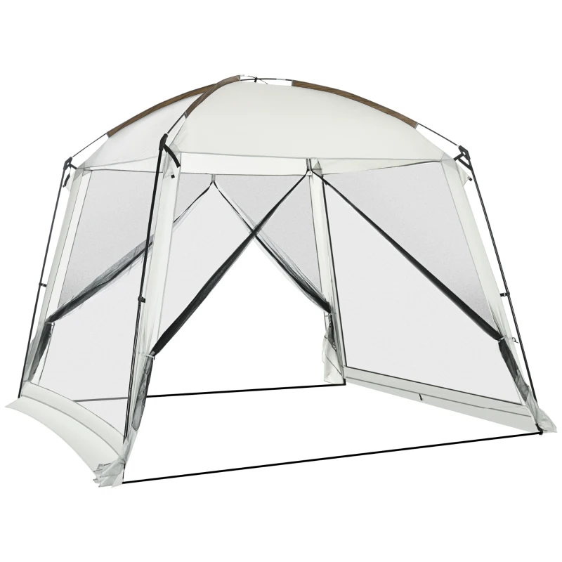 Outsunny 10' x 10' Screen House Room, UV50+ Screen Tent with 2 Doors and Carry Bag, Easy Setup, for Patios Outdoor Camping Activities