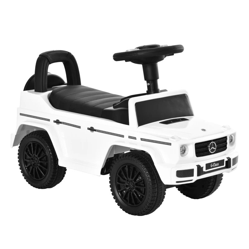 Aosom Compatible Baby Toddler Push Car Foot-to-Floor Ride-On Wheel Mercedes-Benz G350 Licensed White