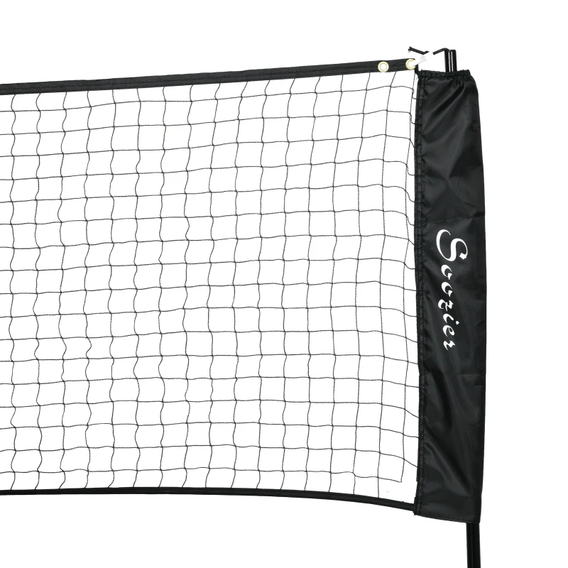 Soozier All-in-1 Badminton Set, Height Adjustable for Pickleball, Volleyball, Badminton, Backyard, Beach, Driveway Game
