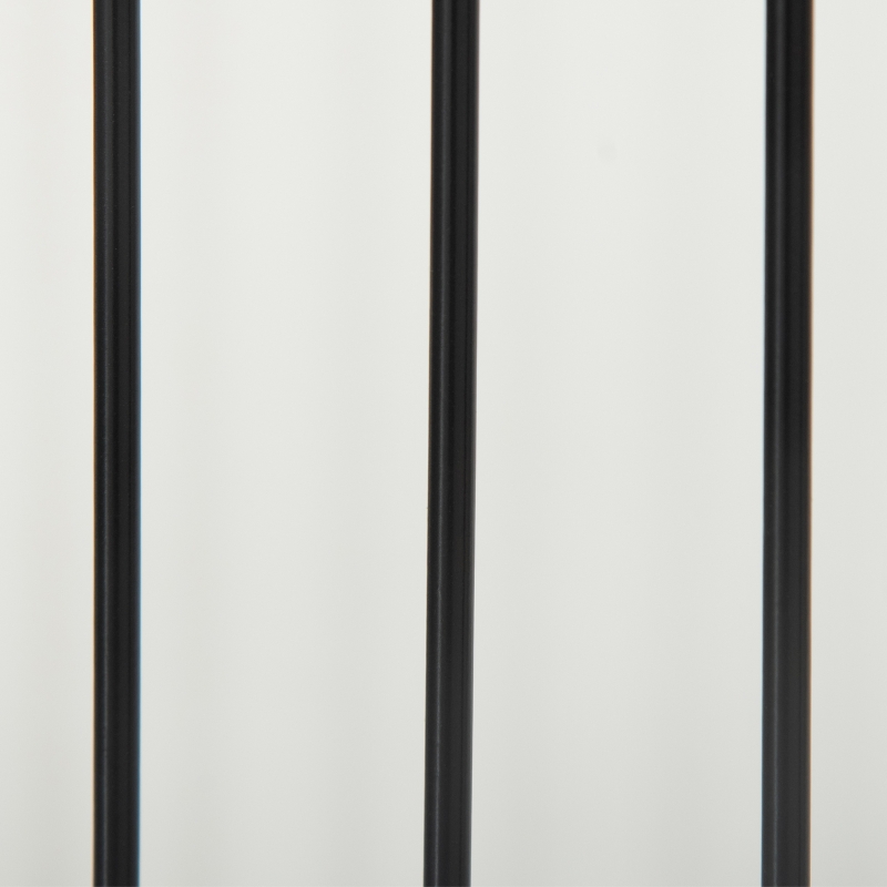 PawHut Freestanding Pet Gate, Folding Dog Gate with 2 Support Feet, 24" High, 3 Panels, for Small Dogs, Indoor Use - White