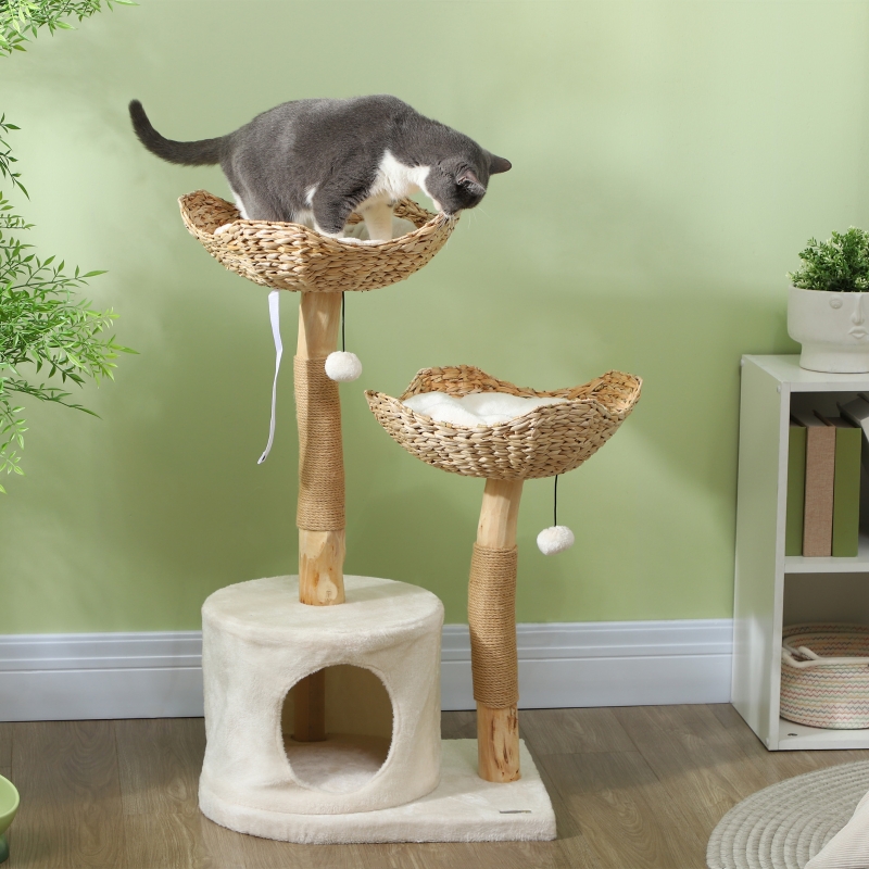 Cat tree in corner