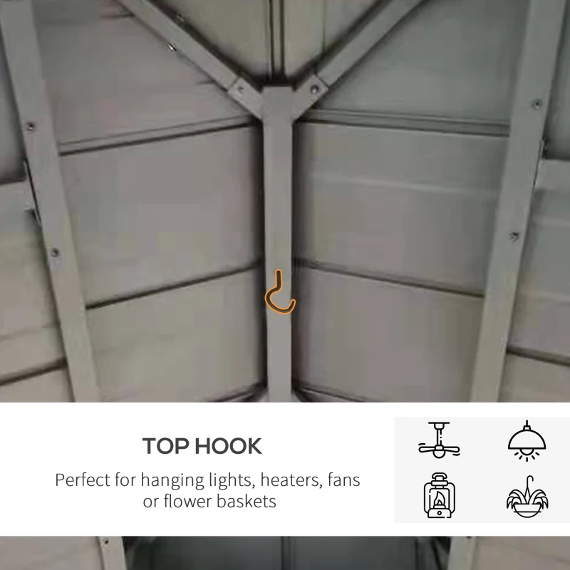 Outsunny 11' x 11' Wood Frame Hardtop Gazebo Galvanized Steel Canopy Outdoor Shelter with Double Vented Roof for Garden, Lawn, Poolside, Black